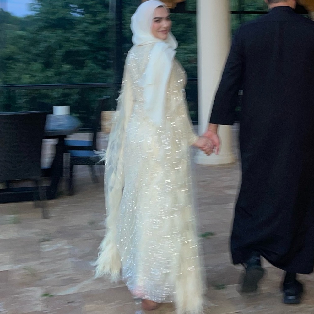 Cream katb ktab dress